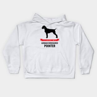 I Love My German Wirehaired Pointer Kids Hoodie